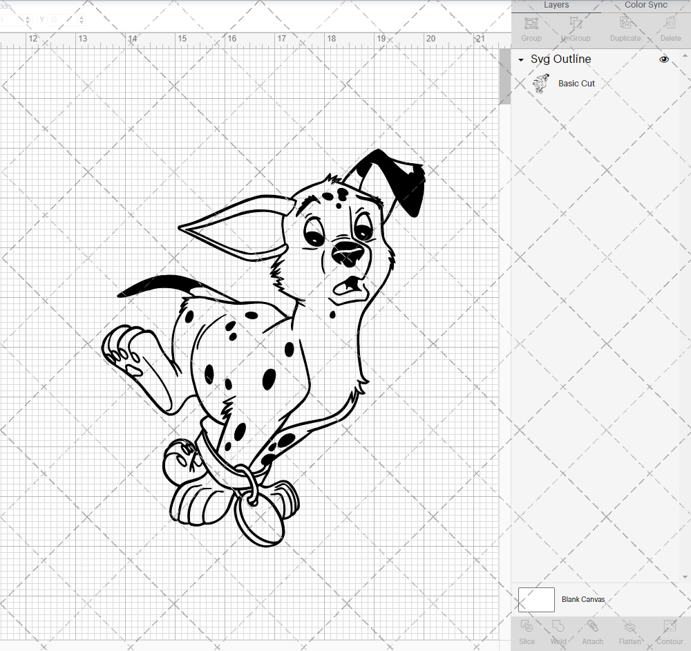Puppies - 101 Dalmatians 003, Svg, Dxf, Eps, Png - SvgShopArt