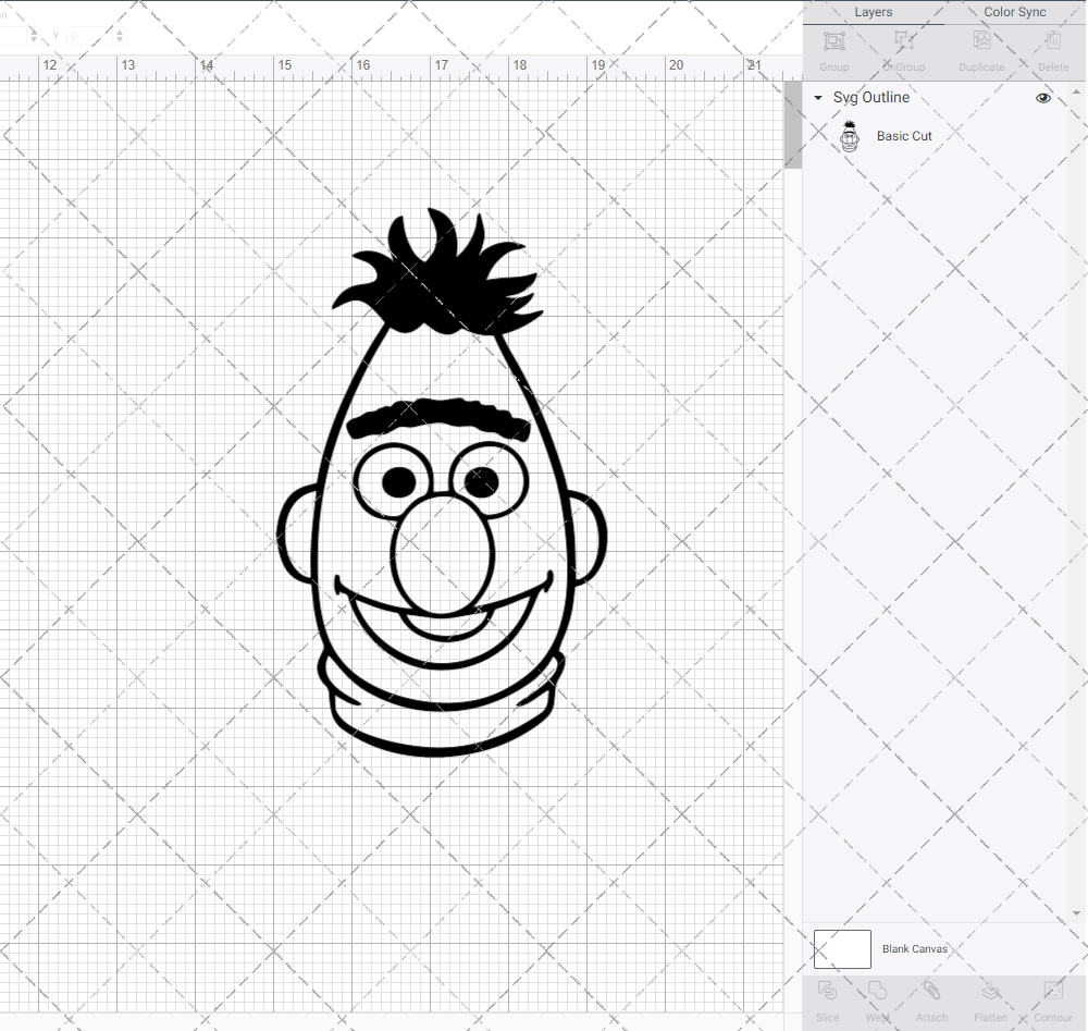 Bert - Sesame Street, Svg, Dxf, Eps, Png - SvgShopArt