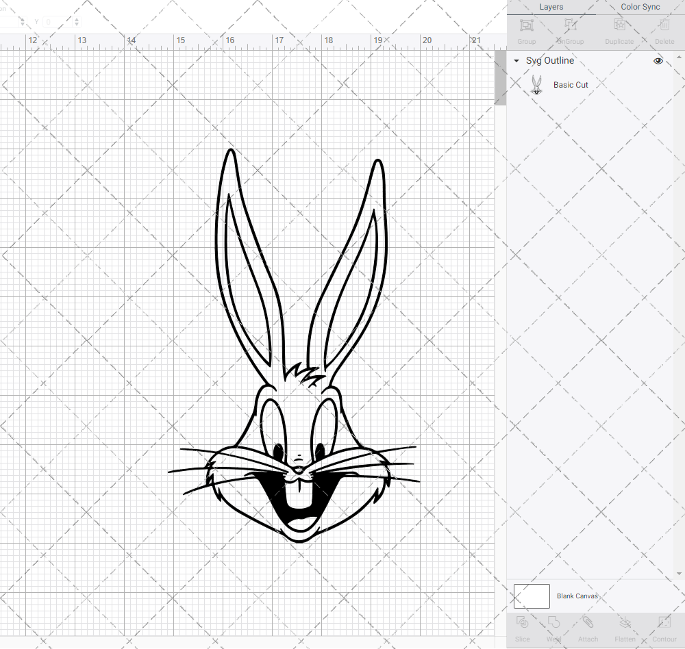 Bugs Bunny - Looney Tunes 003, Svg, Dxf, Eps, Png - SvgShopArt