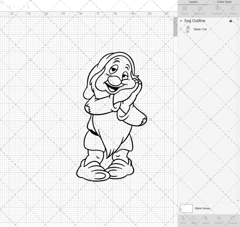 Sleepy - Snow White, Svg, Dxf, Eps, Png - SvgShopArt