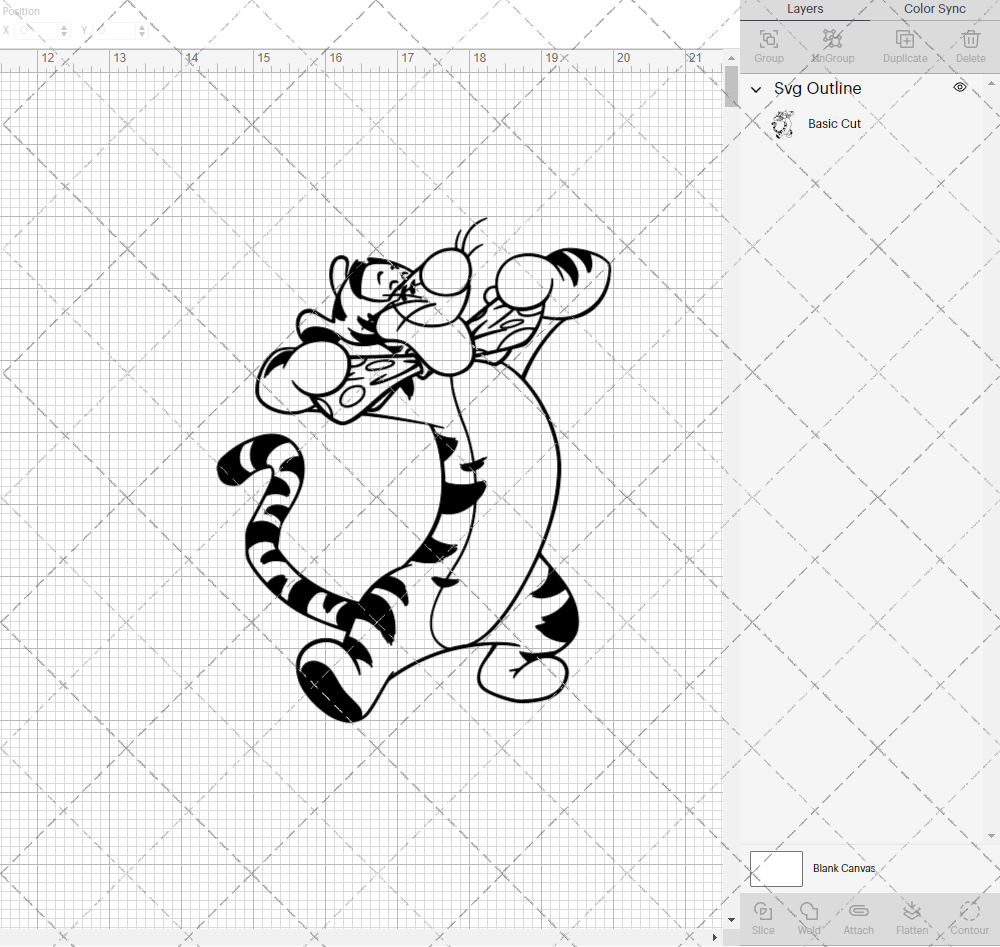 Tigger - Winnie The Pooh 005, Svg, Dxf, Eps, Png - SvgShopArt