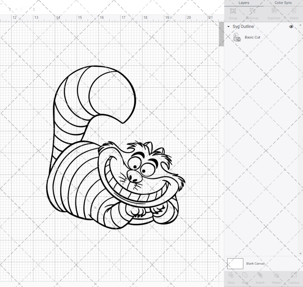 Cheshire Cat - Alice in Wonderland 004, Svg, Dxf, Eps, Png - SvgShopArt