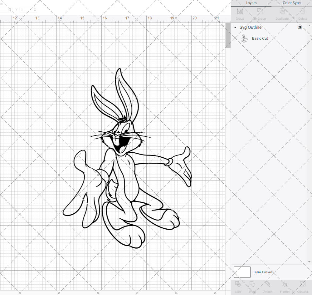 Bugs Bunny - Looney Tunes 002, Svg, Dxf, Eps, Png SvgShopArt