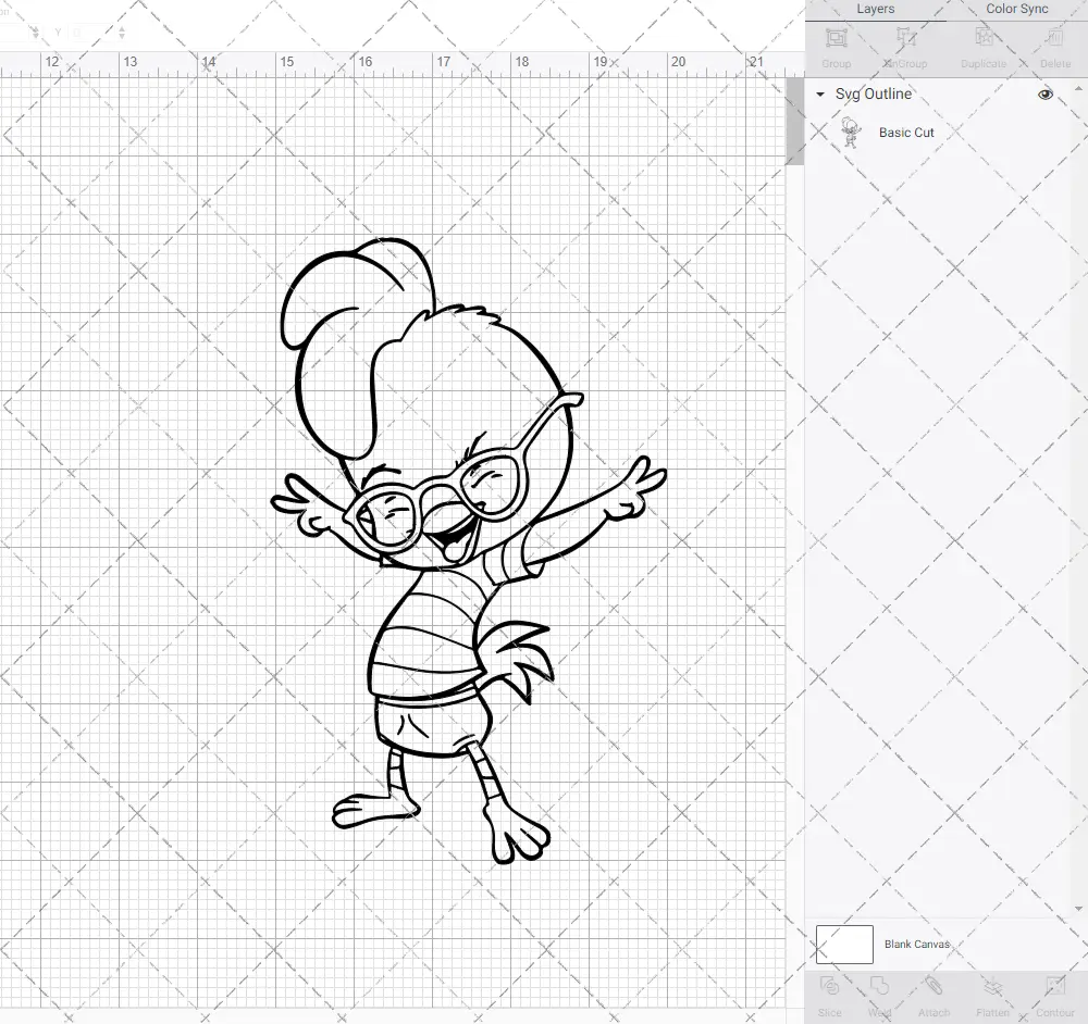 Chicken Little 002, Svg, Dxf, Eps, Png SvgShopArt