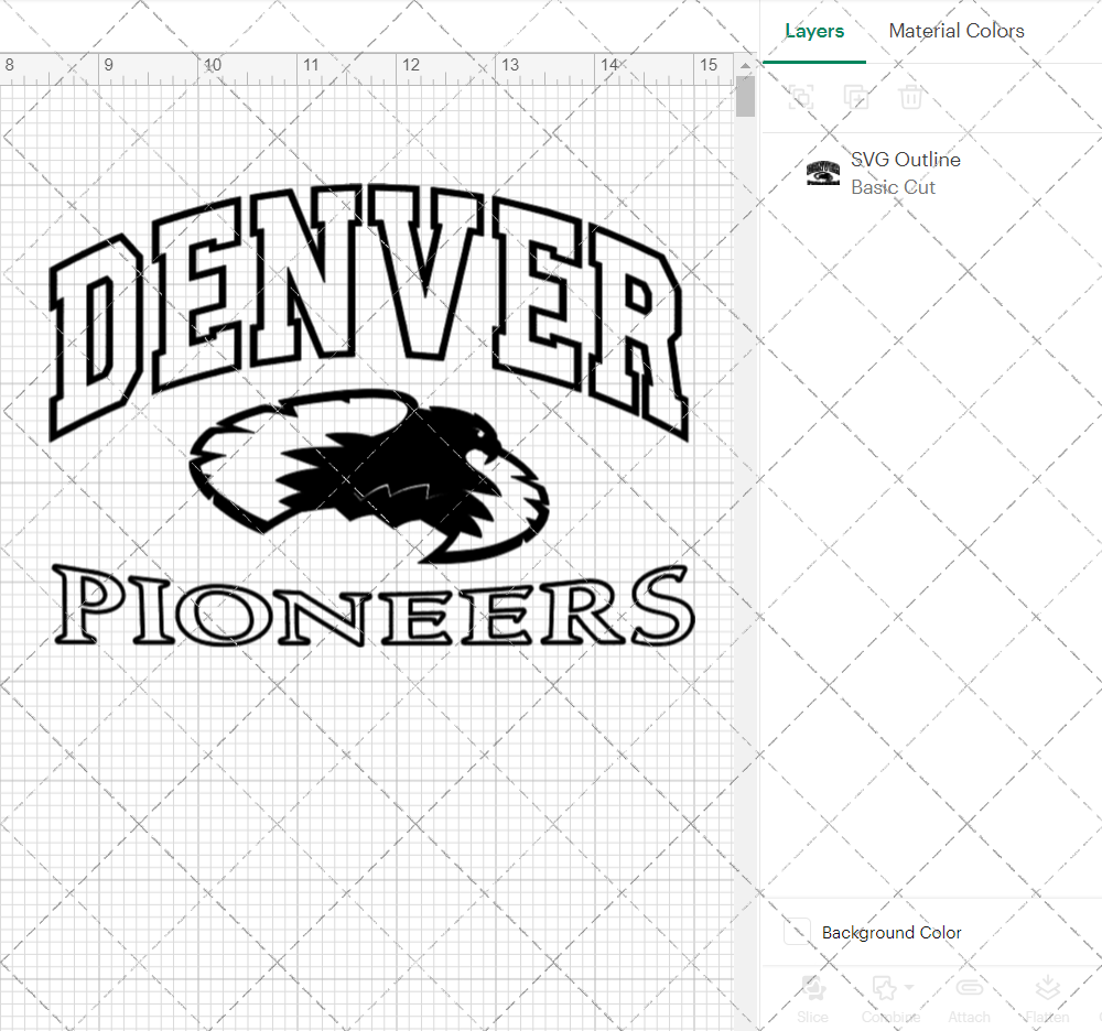 Denver Pioneers Alternate 1999, Svg, Dxf, Eps, Png - SvgShopArt