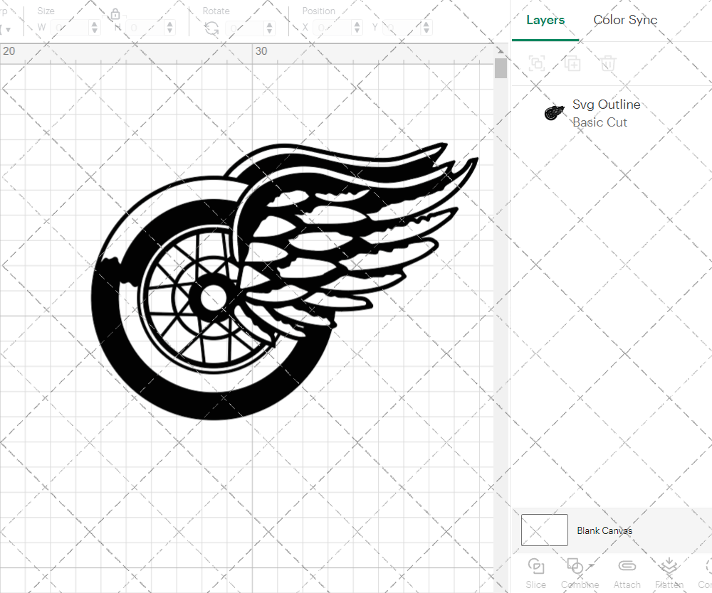 Detroit Red Wings Alternate 1932, Svg, Dxf, Eps, Png - SvgShopArt
