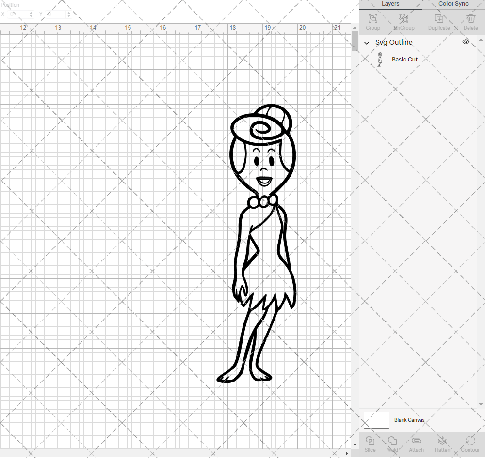 Wilma Flintstone - The Flintstones, Svg, Dxf, Eps, Png - SvgShopArt