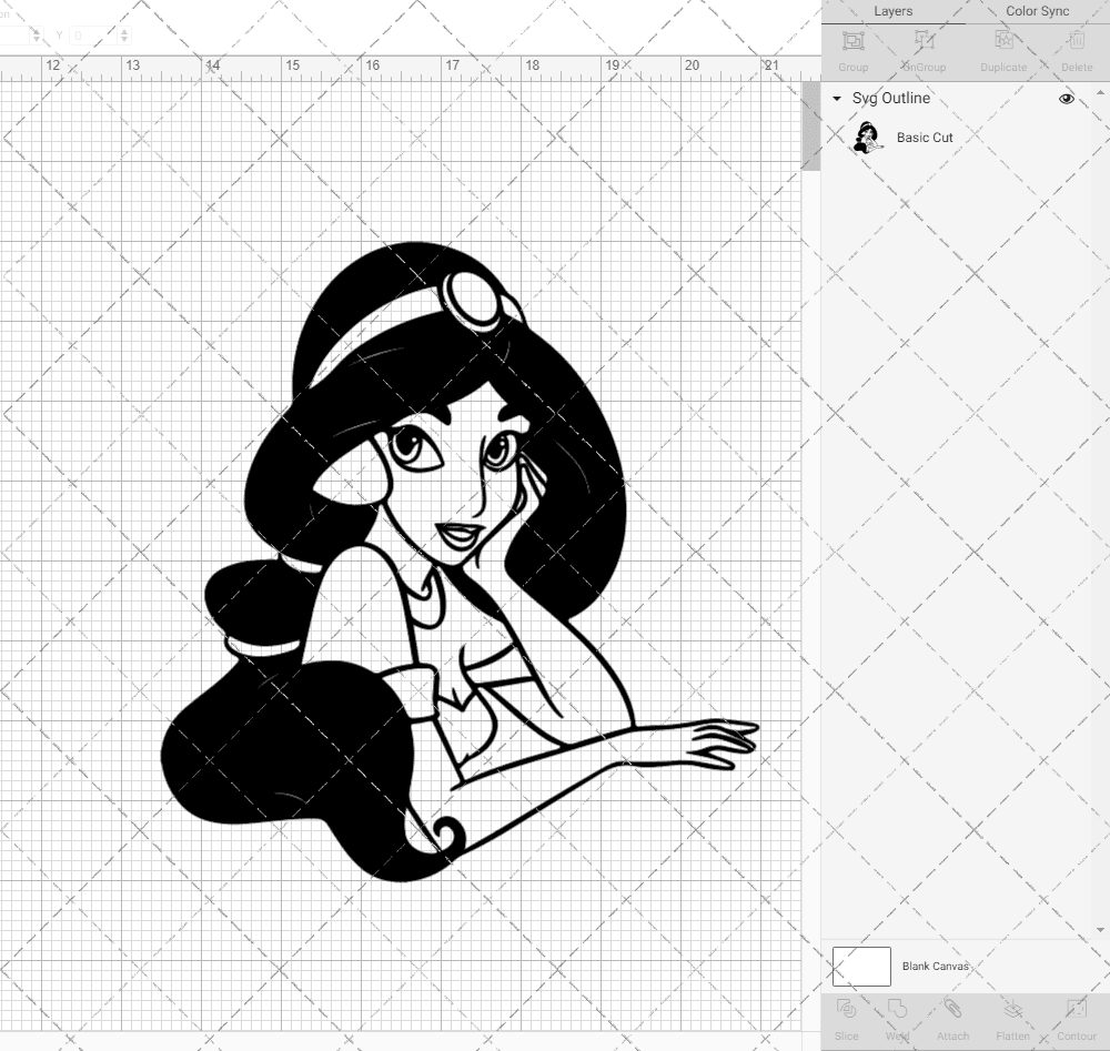 Jasmine - Aladin, Svg, Dxf, Eps, Png SvgShopArt