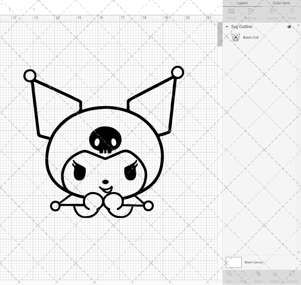 Kuromi - Sanrio 005, Svg, Dxf, Eps, Png SvgShopArt