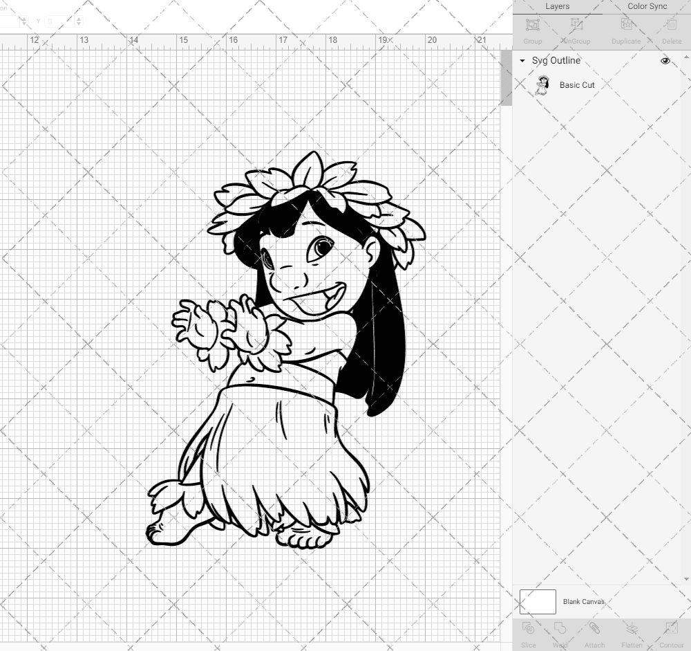 Lilo - Lilo and Stitch 002, Svg, Dxf, Eps, Png SvgShopArt