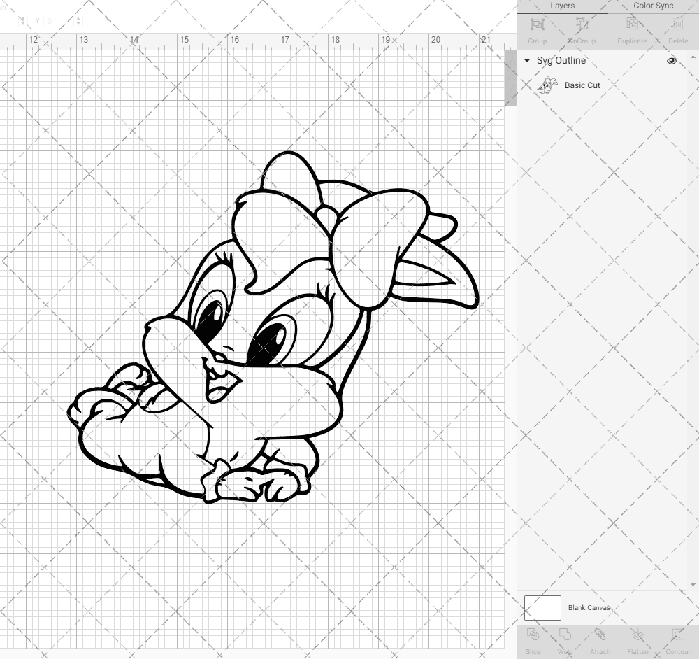 Lola Bunny - Baby Looney Tunes 002, Svg, Dxf, Eps, Png SvgShopArt