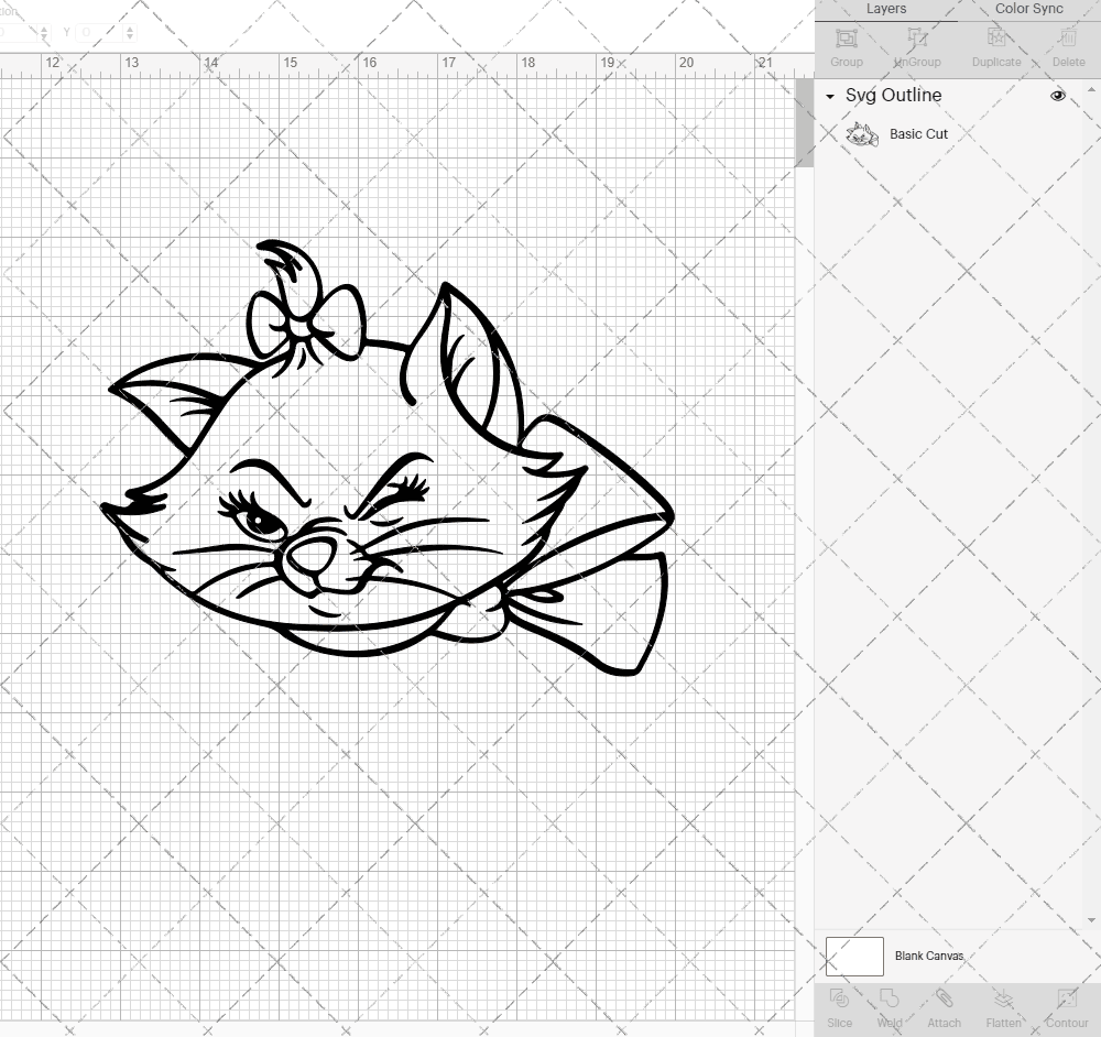 Marie - The Aristocats 003, Svg, Dxf, Eps, Png SvgShopArt