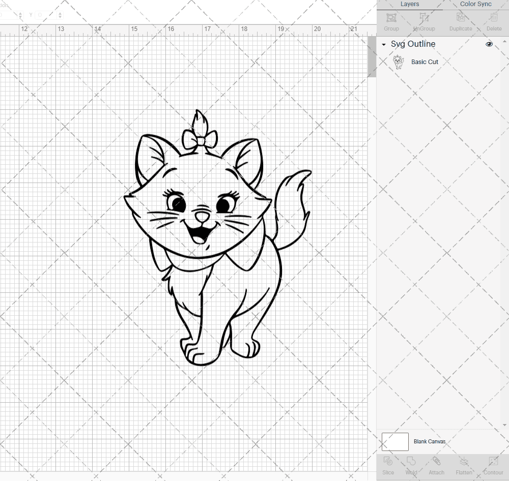 Marie - The Aristocats 007, Svg, Dxf, Eps, Png SvgShopArt