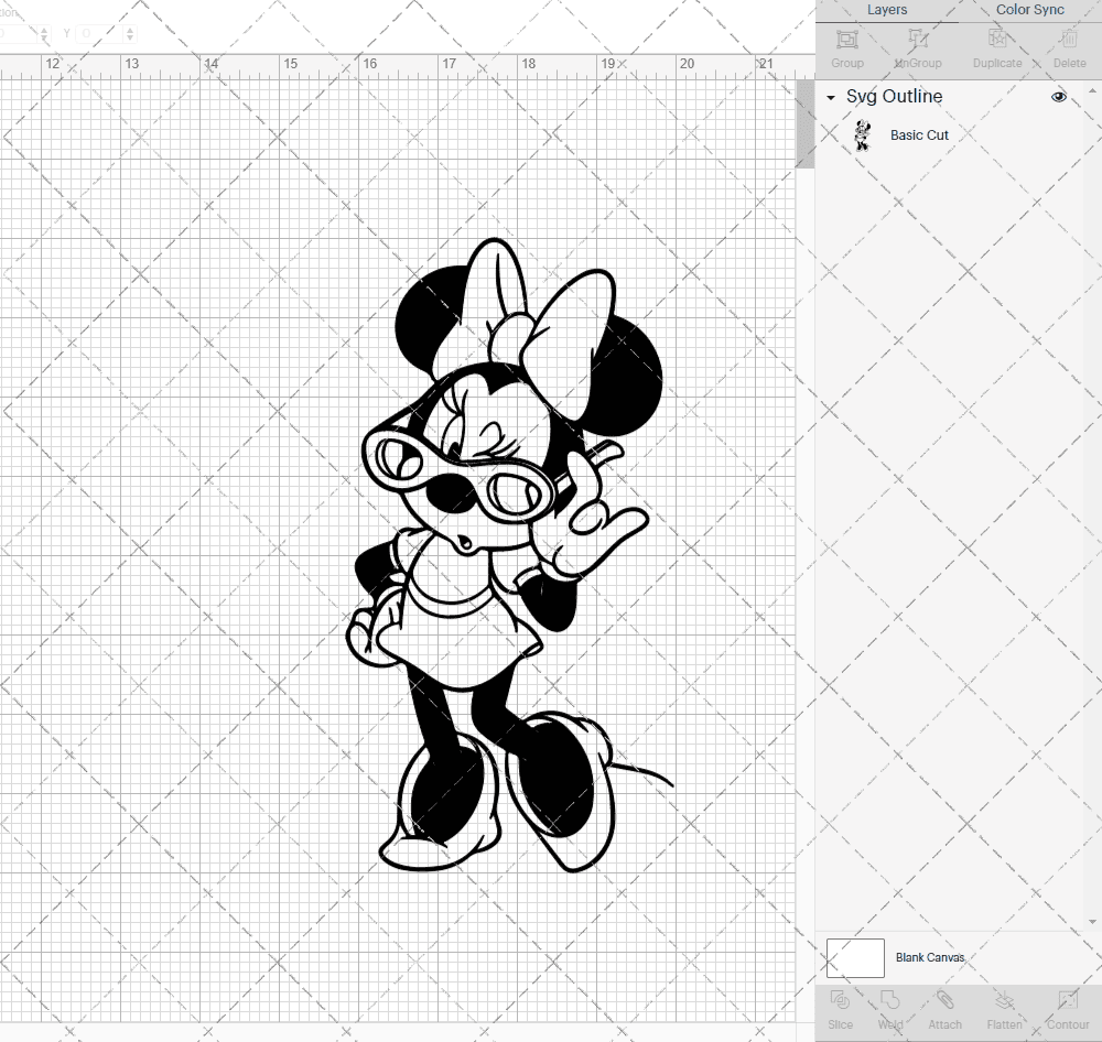 Minnie Mouse 007, Svg, Dxf, Eps, Png SvgShopArt