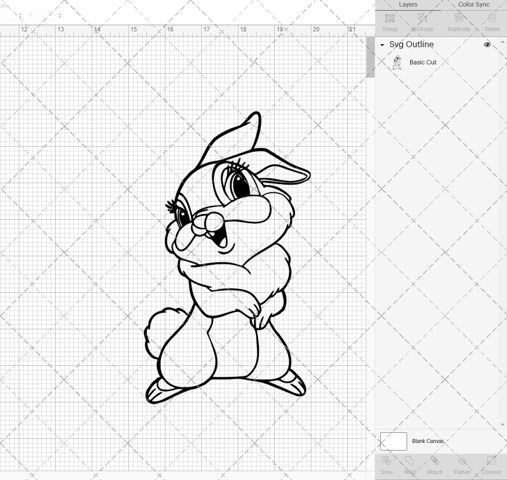 Miss Bunny - Bambi, Svg, Dxf, Eps, Png SvgShopArt