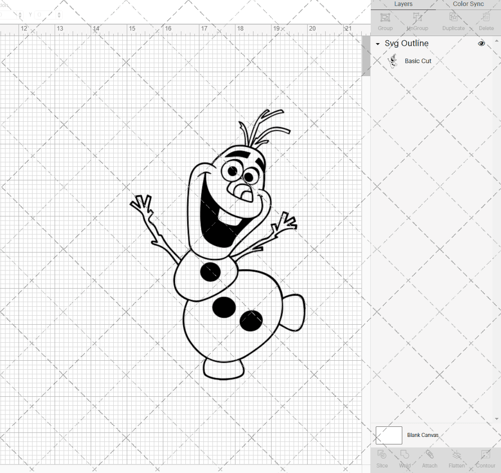 Olaf - Frozen, Svg, Dxf, Eps, Png SvgShopArt