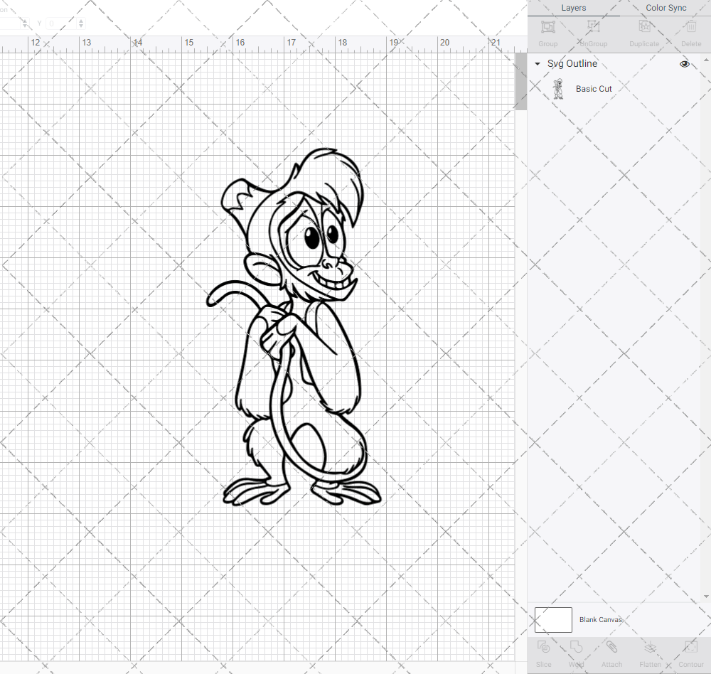 Abu the Monkey - Aladdin, Svg, Dxf, Eps, Png - SvgShopArt