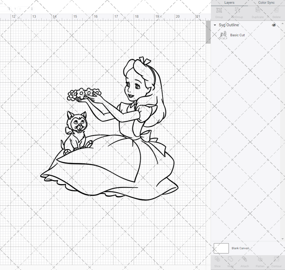 Alice in Wonderland, Svg, Dxf, Eps, Png - SvgShopArt