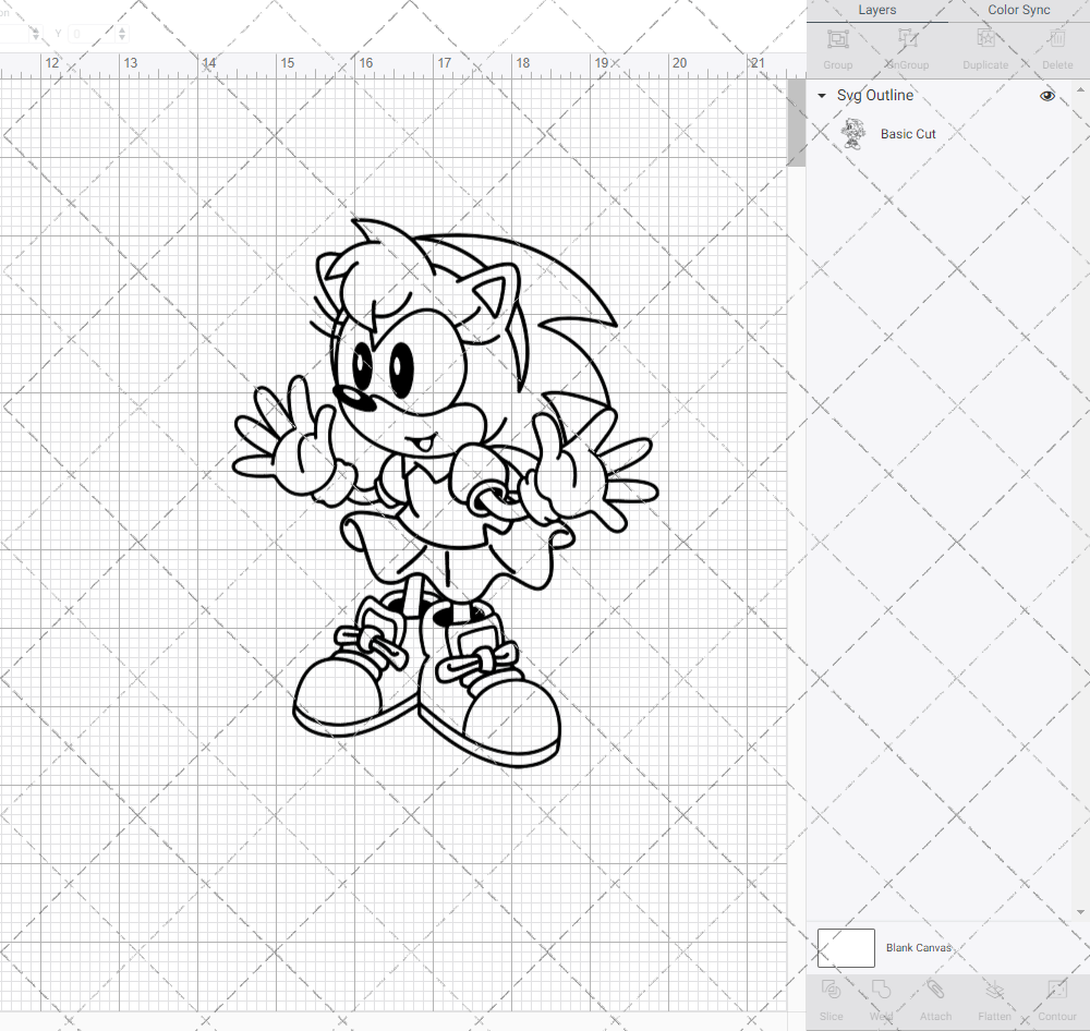 Amy Rose - Sonic the Hedgehog, Svg, Dxf, Eps, Png - SvgShopArt