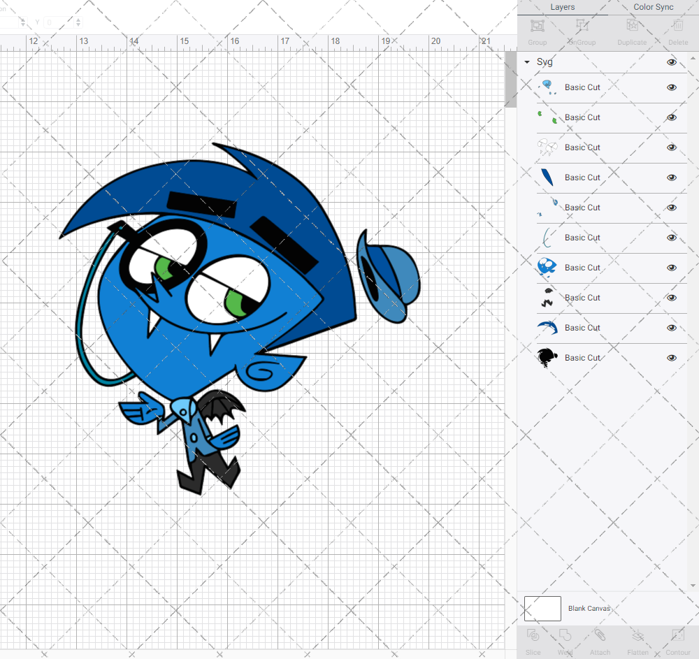 Anti-Cosmo - The Fairly Odd Parents, Svg, Dxf, Eps, Png - SvgShopArt