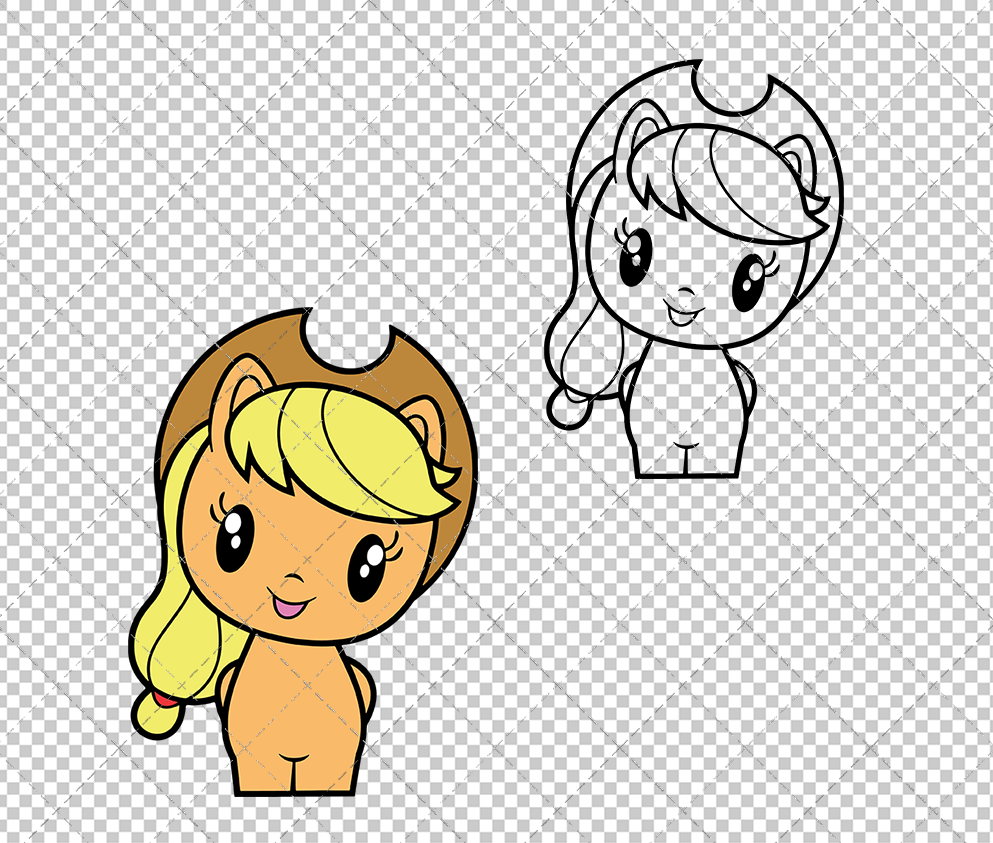 Applejack - MLP Cutie Mark Crew, Svg, Dxf, Eps, Png - SvgShopArt