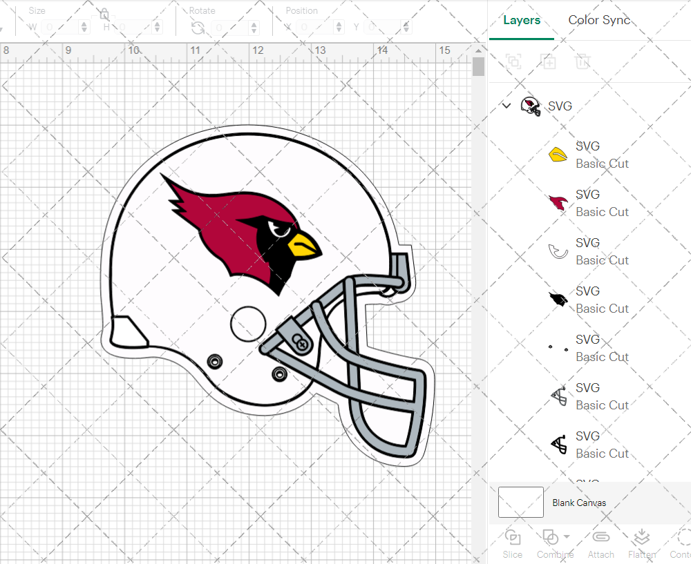 Arizona Cardinals Helmet 1994, Svg, Dxf, Eps, Png - SvgShopArt