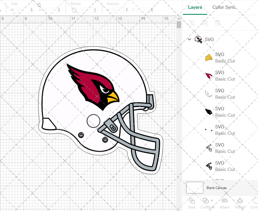 Arizona Cardinals Helmet 2005, Svg, Dxf, Eps, Png - SvgShopArt