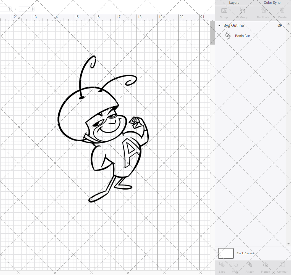 Atom Ant, Svg, Dxf, Eps, Png - SvgShopArt