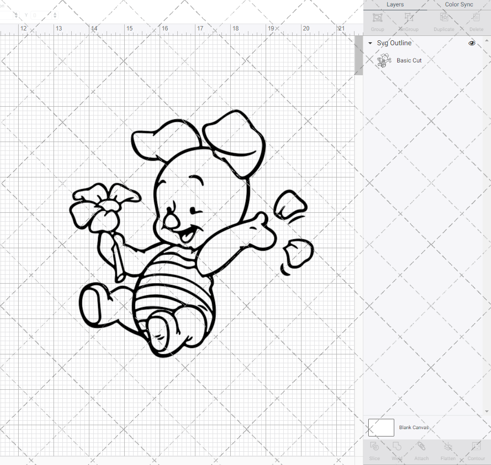 Baby Piglet - Winnie The Pooh, Svg, Dxf, Eps, Png - SvgShopArt