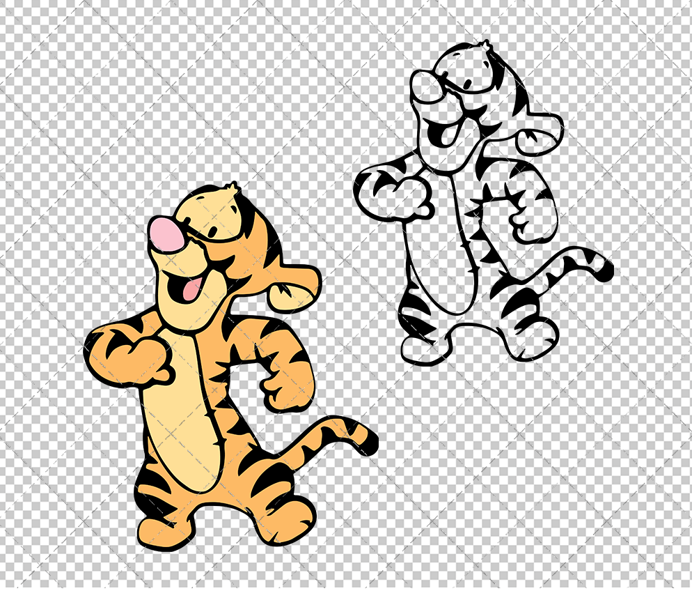 Baby Tigger - Winnie The Pooh 002, Svg, Dxf, Eps, Png - SvgShopArt