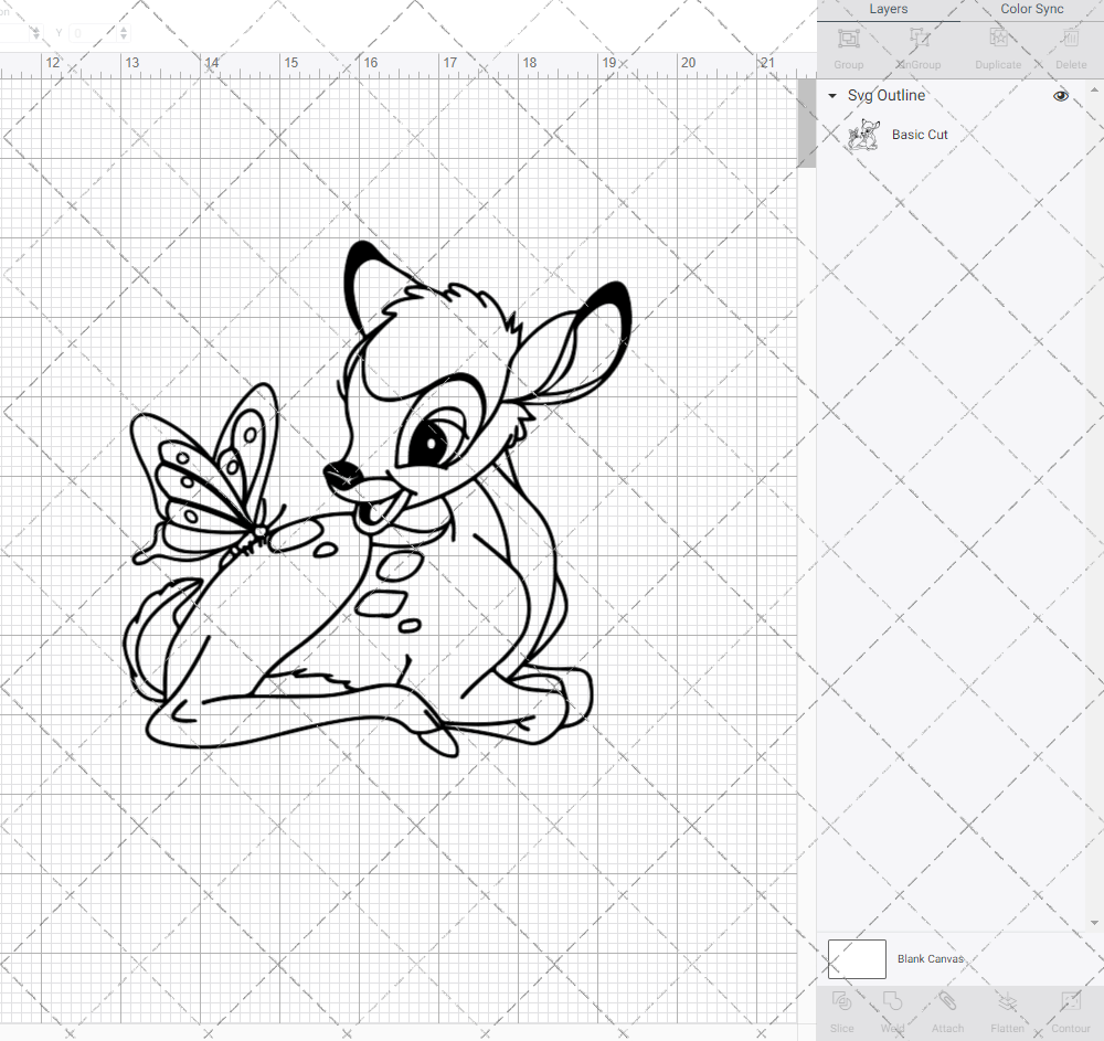 Bambi, Svg, Dxf, Eps, Png - SvgShopArt