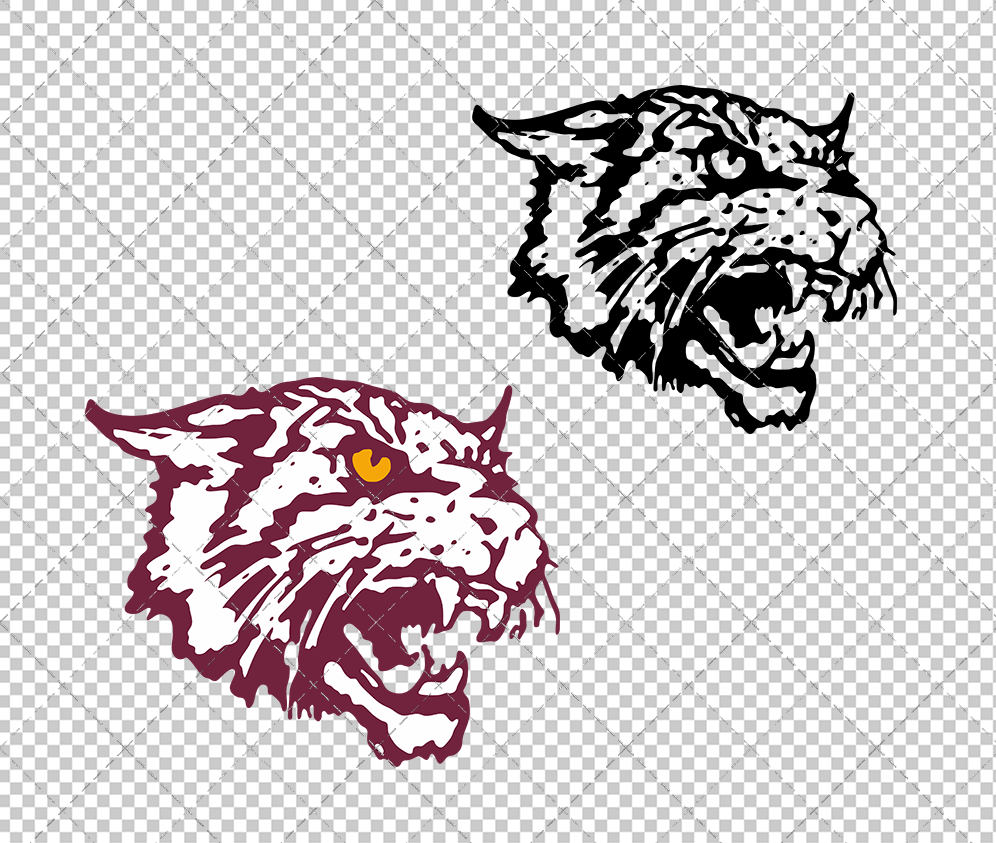 Bethune-Cookman Wildcats 2000, Svg, Dxf, Eps, Png
