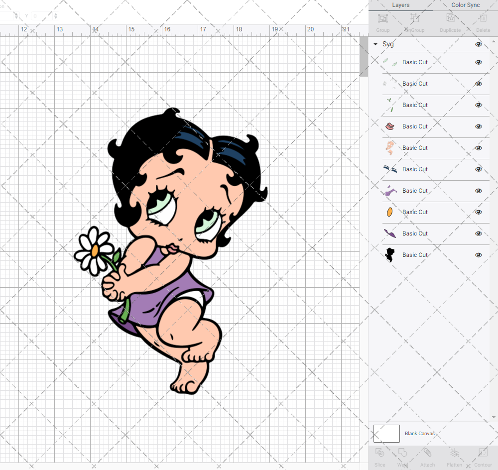 Betty Boop Baby, Svg, Dxf, Eps, Png - SvgShopArt