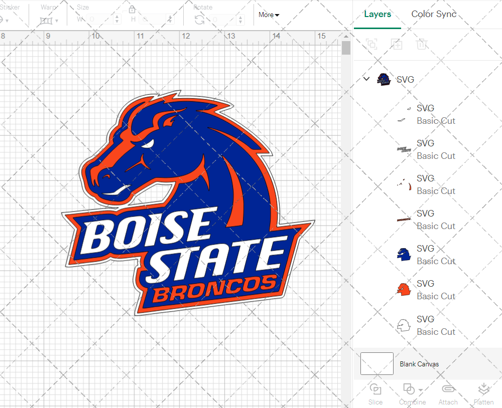 Boise State Broncos Secondary 2002 012, Svg, Dxf, Eps, Png 002