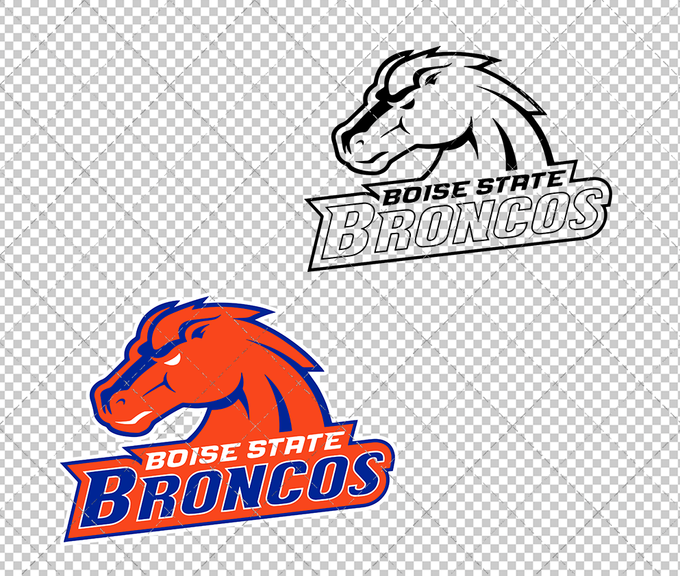 Boise State Broncos Secondary 2002 026, Svg, Dxf, Eps, Png