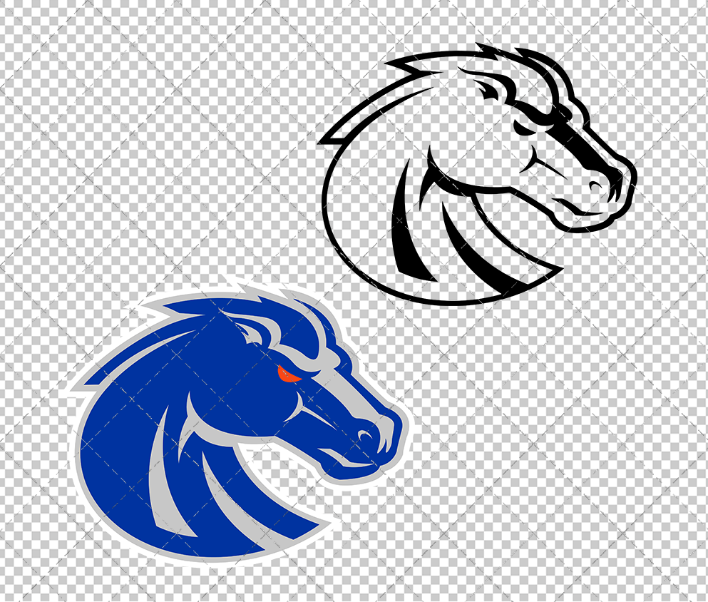 Boise State Broncos Secondary 2013 008, Svg, Dxf, Eps, Png