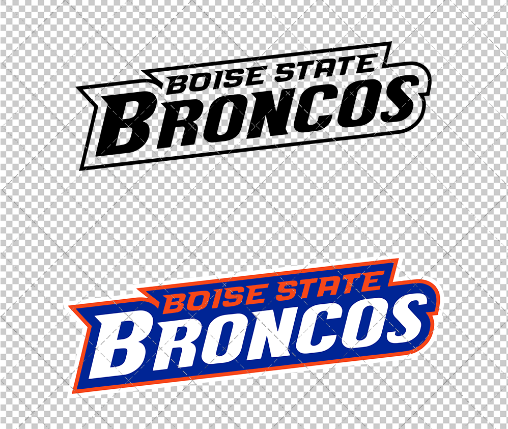 Boise State Broncos Wordmark 2002, Svg, Dxf, Eps, Png
