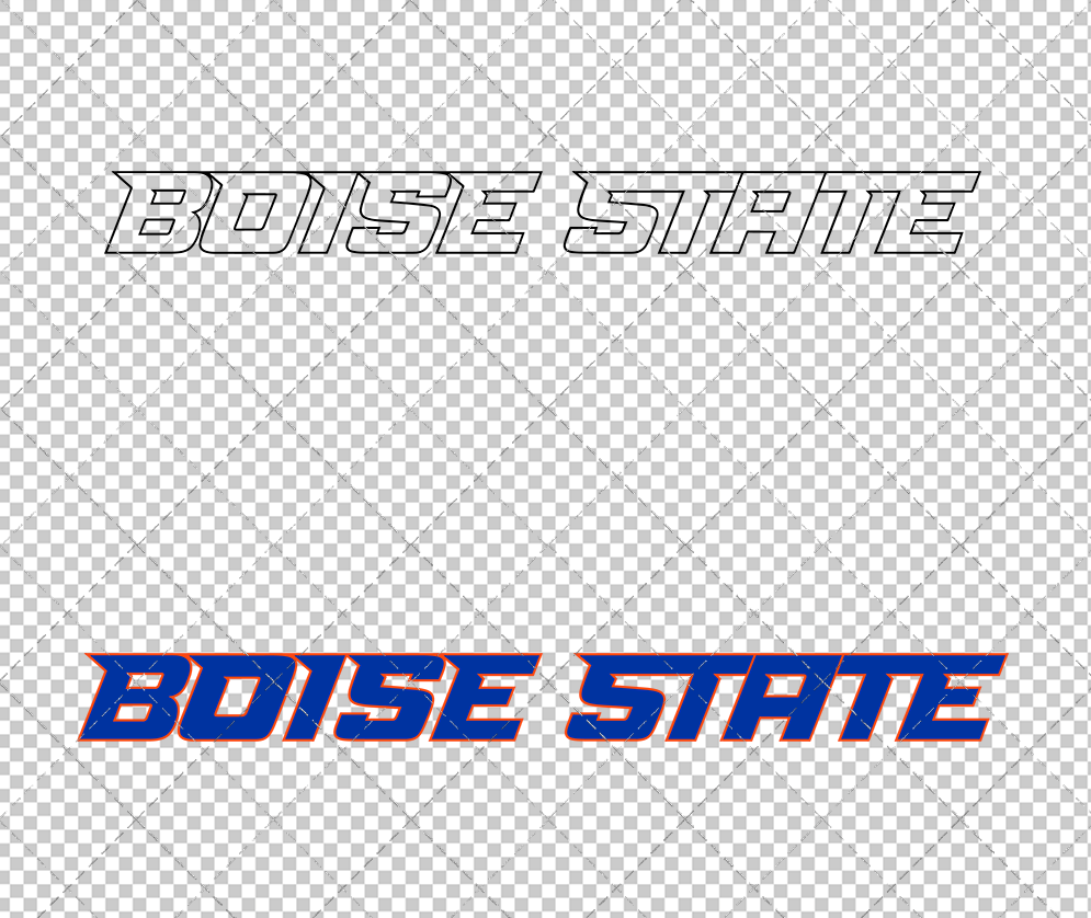 Boise State Broncos Wordmark 2013, Svg, Dxf, Eps, Png