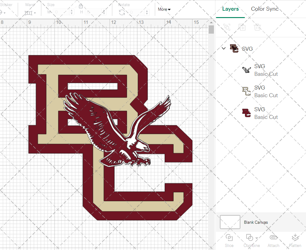 Boston College Eagles 1977, Svg, Dxf, Eps, Png 002