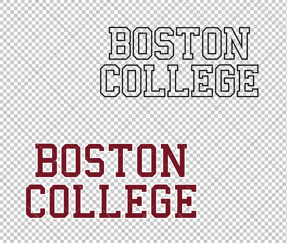 Boston College Eagles Wordmark 2016 010, Svg, Dxf, Eps, Png