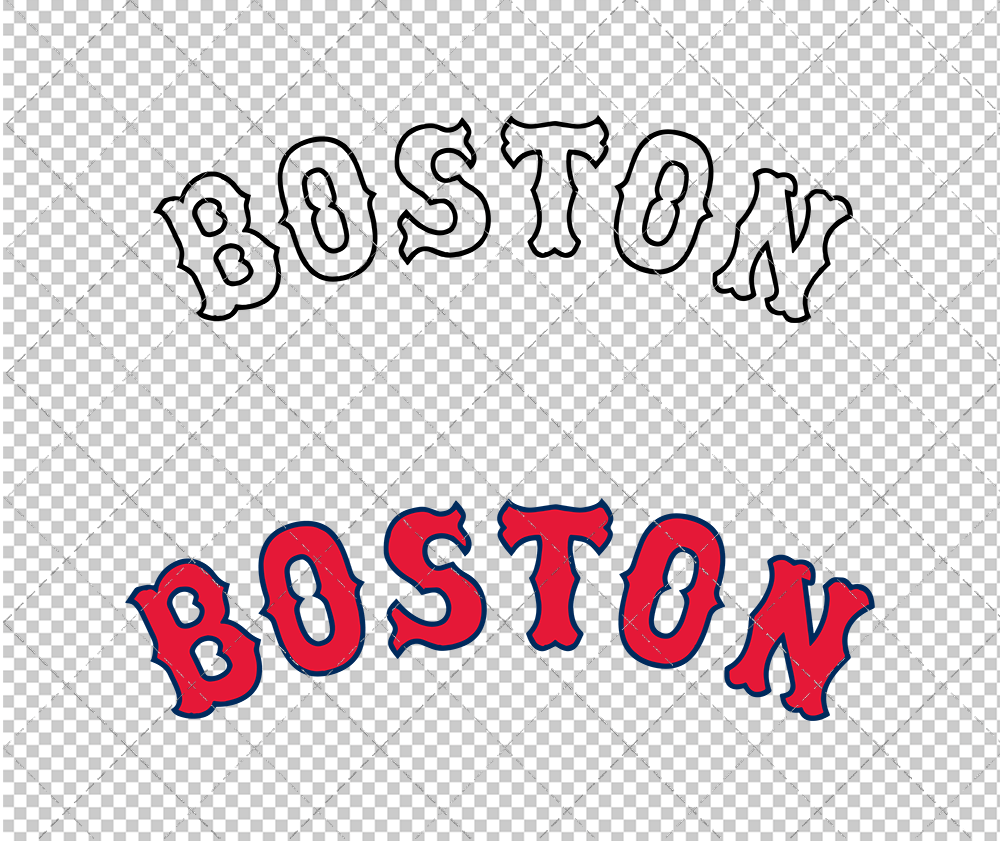 Boston Red Sox Jersey 1990, Svg, Dxf, Eps, Png - SvgShopArt