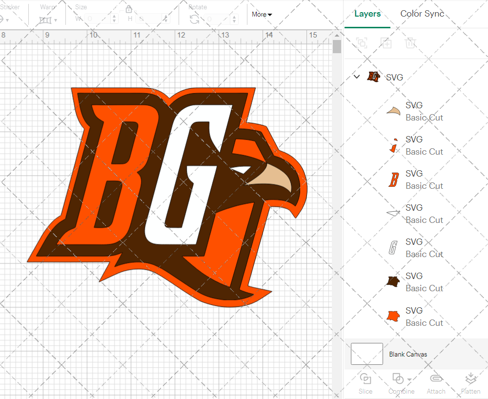 Bowling Green Falcons Alternate 2004 003, Svg, Dxf, Eps, Png 002