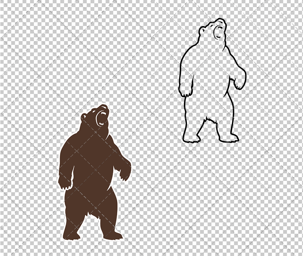 Brown Bears Secondary 2022 005, Svg, Dxf, Eps, Png - SvgShopArt