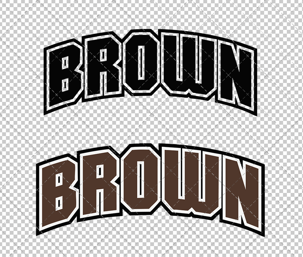 Brown Bears Wordmark 1997 002, Svg, Dxf, Eps, Png - SvgShopArt