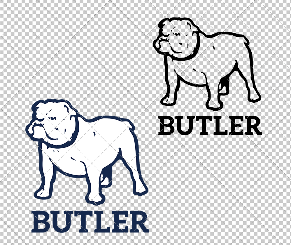 Butler Bulldogs 1985, Svg, Dxf, Eps, Png - SvgShopArt