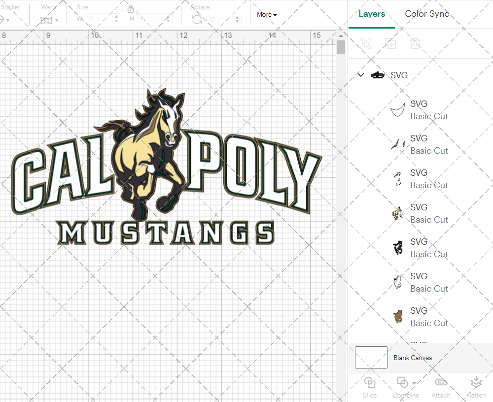 Cal Poly Mustangs Secondary 2006, Svg, Dxf, Eps, Png - SvgShopArt