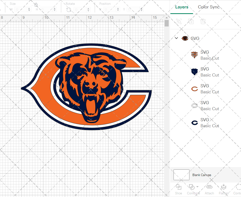 Chicago Bears Alternate 2000 002, Svg, Dxf, Eps, Png - SvgShopArt