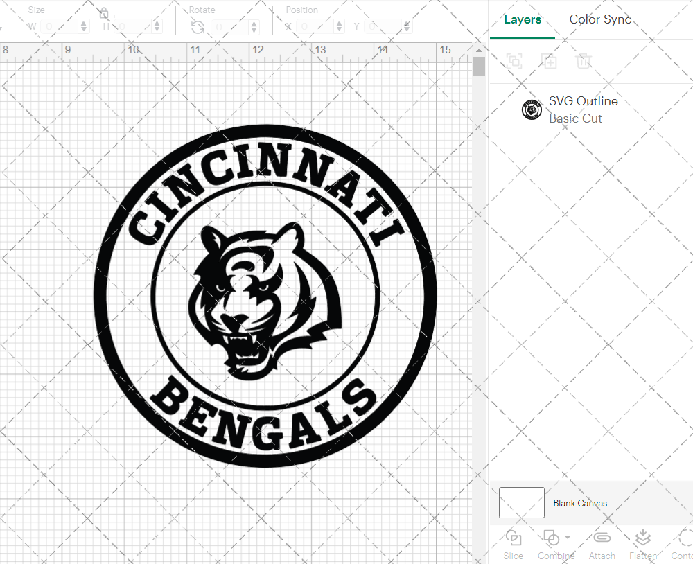 Cincinnati Bengals Circle 1997, Svg, Dxf, Eps, Png - SvgShopArt