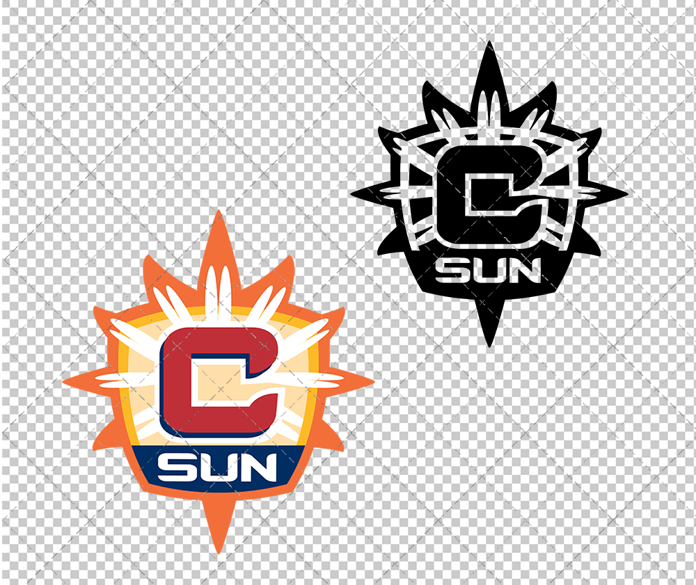 Connecticut Sun Alternate 2015, Svg, Dxf, Eps, Png - SvgShopArt
