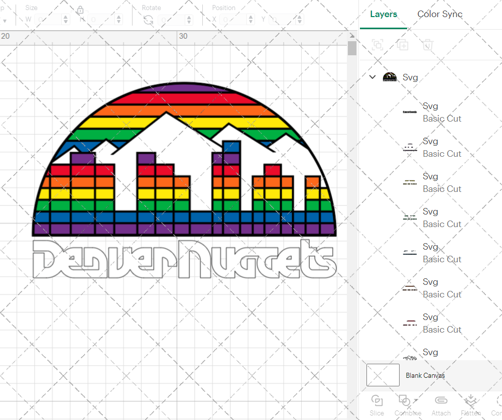 Denver Nuggets Secondary 1981, Svg, Dxf, Eps, Png - SvgShopArt